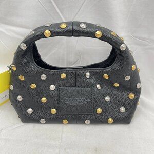 NEW MARC JACOBS The Sack Mini Leather Shoulder Bag Black